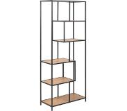 Lisomme industriële wandkast Vic - Eikenhout - B77 x H185 x D35 cm - 4 planken