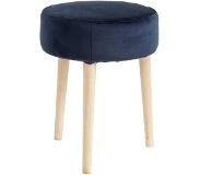 Nordal Velvet kruk blauw