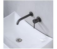 Saniclear Iron inbouw wastafelkraan verouderd ijzer - gunmetal