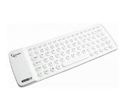Gembird KB-BTF1-W-US toetsenbord Bluetooth Amerikaans Engels Wit