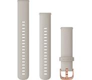 Garmin Siliconen Bandje Crème/Roségoud 18mm