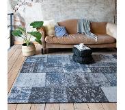FRAAI Patchwork vloerkleed - Dreams Grijs/Blauw 70x140cm