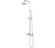 Brauer Brushed Edition stortdoucheset - hoofddouche 20cm - staafhanddouche - geborsteld RVS PVD