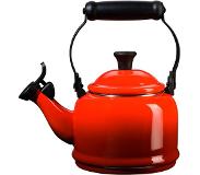 Le Creuset Demi fluitketel 1,1 liter staal kersrood