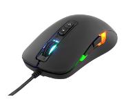 Deltaco GAM-029 Optische gaming muis, 7 knoppen, LED verlichting, USB 2.0, max. 2000 DPI zwart