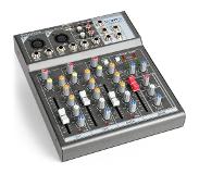 VONYX VMM-F401 4-kanaals music mixer USB speler AUX-IN +48V fantoomvoeding