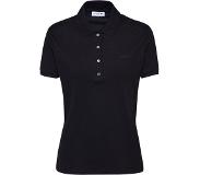 Lacoste Stretch Cotton Piqué Short Sleeve Polo Shirt Zwart 46 Vrouw