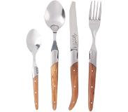 Laguiole Bestekset Laguiole Style de Vie Luxury Line Olijfhout (16-Delig)