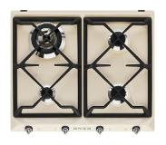 Smeg SR964PGH Kookplaat Gas 60cm Crème