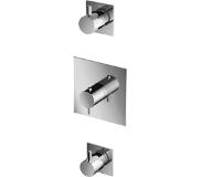 Hotbath Laddy L007 inbouw thermostaat met 2 stopkranen chroom