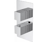Adema Alcedo inbouw thermostatische douchekraan vierkant chroom