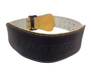Tunturi Halterriem - Fitness riem - Powerlift riem - 110cm - Leer - Zwart