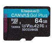 Kingston Canvas Go! Plus microSD-card - 170/70MB - 64GB