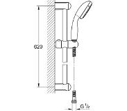 GROHE New Tempesta doucheset 62cm chroom