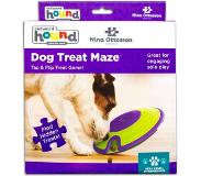 Nina ottosson dog treat maze paars / lime 18x18x6 cm