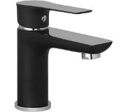 Saqu Design Collection 300 Black Edition Wastafelkraan Zwart/chroom