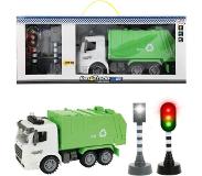 Toi Toys Set vuilniswagen+verkeerslicht Toi Toys Speelgoedvoertuig