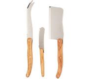 Laguiole Kaasmes olijfhout set van 3
