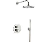 Xenz Ebro Regendoucheset inbouw thermostatisch Chroom