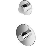 Hotbath Buddy B012 inbouw thermostaat met 1 stopkraan geborsteld nikkel