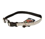 Gebr. De Boon Nylon halsband verstelbaar 10mm 20-35cm bubble wit