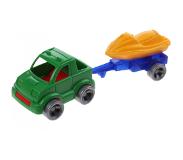 Wader Kids Cars Aanhanger Met Jetski Groen/geel