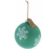 Riverdale Kerstbal Snowflakes mint green 12cm
