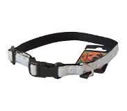 Gebr. De Boon Nylon/PU halsband verstelbaar 15 mm x 25-40 cm, bubble wit.