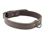 Adori Halsband Vintage Leder Geniet Bruin - Hondenhalsband - 18mmx45 cm