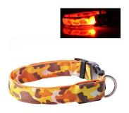 ABC-led LED Halsband Camo ORANJE- S