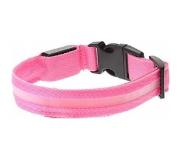 ABC-led LED honden halsband - Roze L