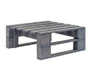 vidaXL Tuinhocker pallet hout grijs