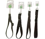 DB Nylon Halsband Verstelbaar Zwart - 25-40 cm 15mm