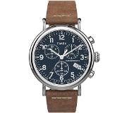 Timex TW2T68900 - Horloge - Leer - Bruin - 41 mm
