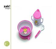Zak!Designs - Dinerset - Servies Kadoset - Smiley Baby - Roze