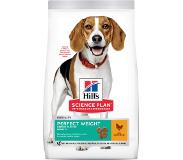 Hills 12kg HILL\\\'S SCIENCE PLAN Adult Perfect Weight Medium kip hondenvoer