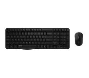 Rapoo X1800S toetsenbord Inclusief muis RF Draadloos QWERTZ Duits Zwart