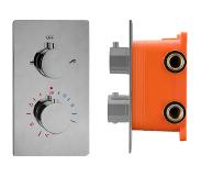 Sapho Douchekraan Inbouw Best Design Ore Thermostaatkraan 2-weg RVS-304 (incl. inbouwdeel)