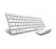 Rapoo 9300M toetsenbord Inclusief muis RF-draadloos + Bluetooth QWERTZ Duits Wit
