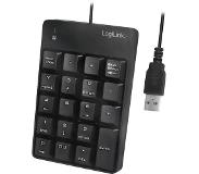 Logilink ID0184 numeriek toetsenbord Notebook Zwart