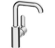 Hansa hansaprimo eengreeps wastafelkraan met draaibare uitloop zonder waste 24,4 cm, chroom