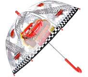 Disney Paraplu Cars Jongens 73 X 61 Cm Pvc Transparant/rood