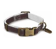 Designed By Lotte DBL - Nylon halsband Virante, bruin 26-40 x 15 cm