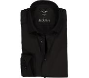 Olymp Luxor 24/7 Modern fit Overhemd Heren LM Zwart | Maat: 46 | 92% katoen, 8% elastaan