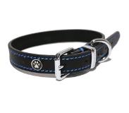 Rosewood Luxury Leather Halsband Hond Leer Luxe Zwart