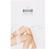 Wolford Nude 8 Lace stay-ups in 8 denier caramel/white