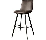 Teakea Barstoel met Rugleuning | Pamplona barstool | 53x43x105 | Antraciet