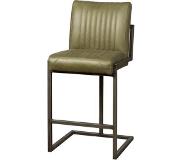 Teakea Barstoel met Rugleuning | Ferro barstool | 61x50x101 | Groen
