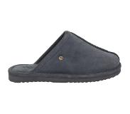 Warmbat Barron Suede Heren Pantoffels - Dark grey - Maat 41