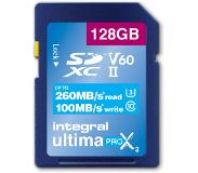 Integral 128GB ULTIMAPRO X2 SDXC 260/100MB UHS-II V60